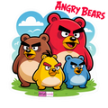 ANGRY BEARS - Camiseta de manga corta unisex