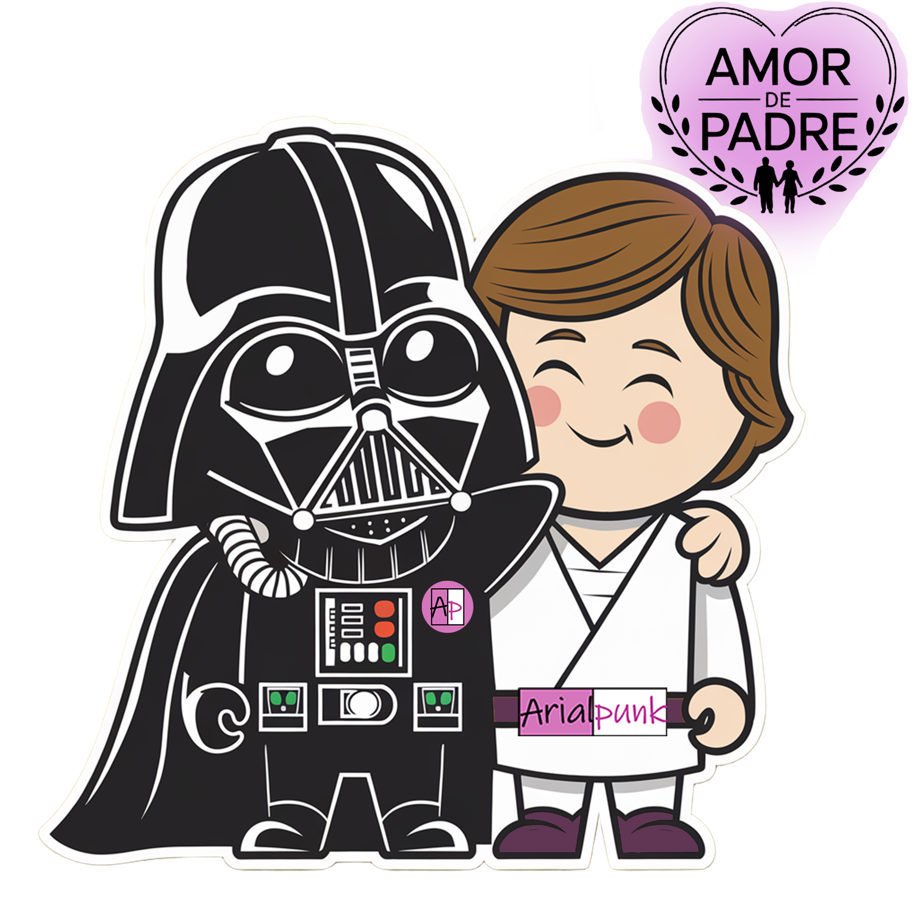 AMOR DE PADRE - Camiseta de manga corta unisex