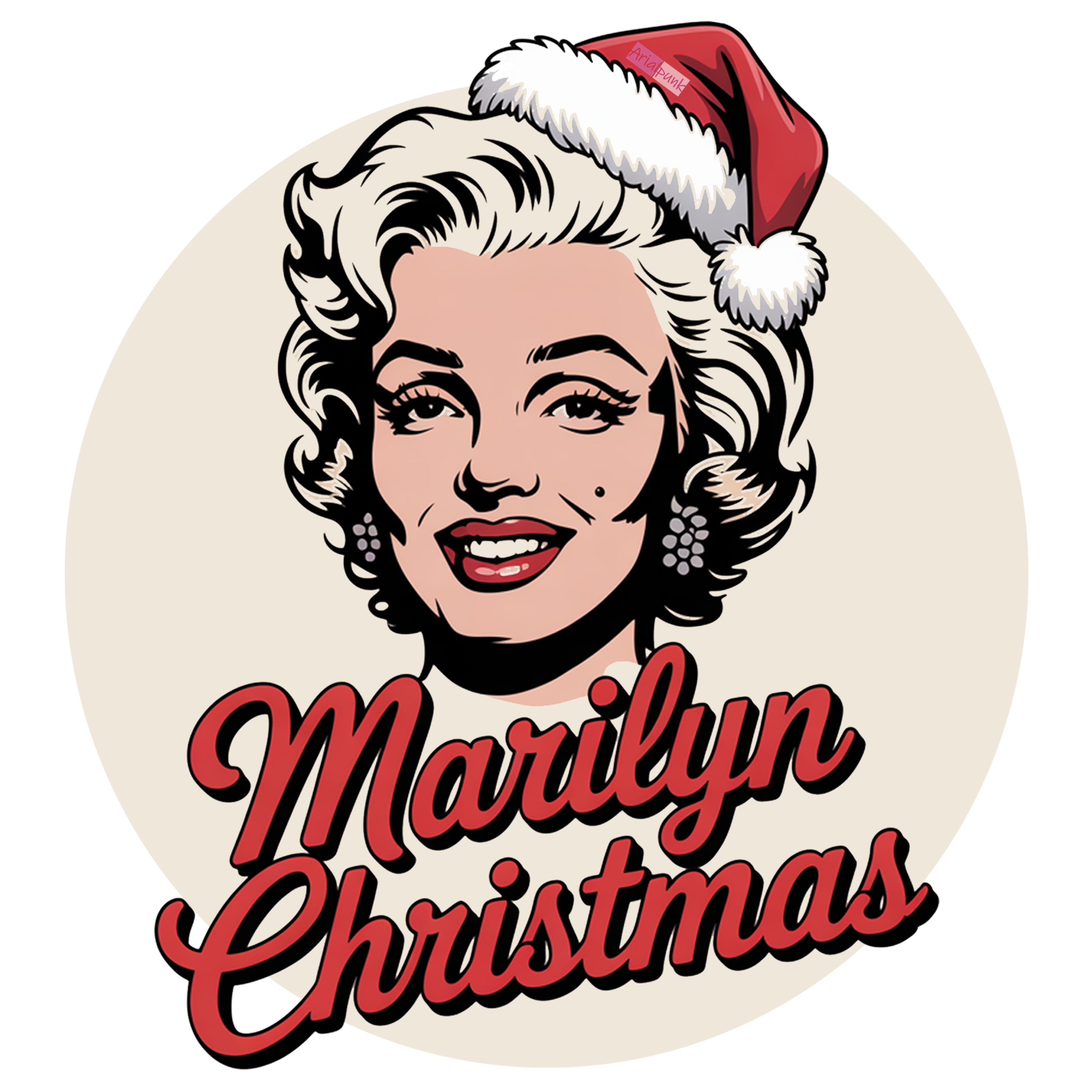 MARILYN CHRISTMAS - Camiseta de manga corta unisex