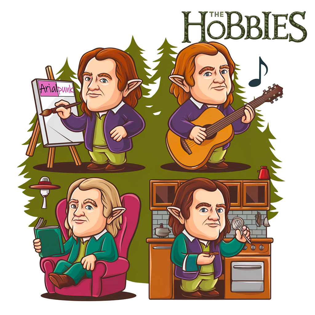 THE HOBBIES - Camiseta de manga corta unisex
