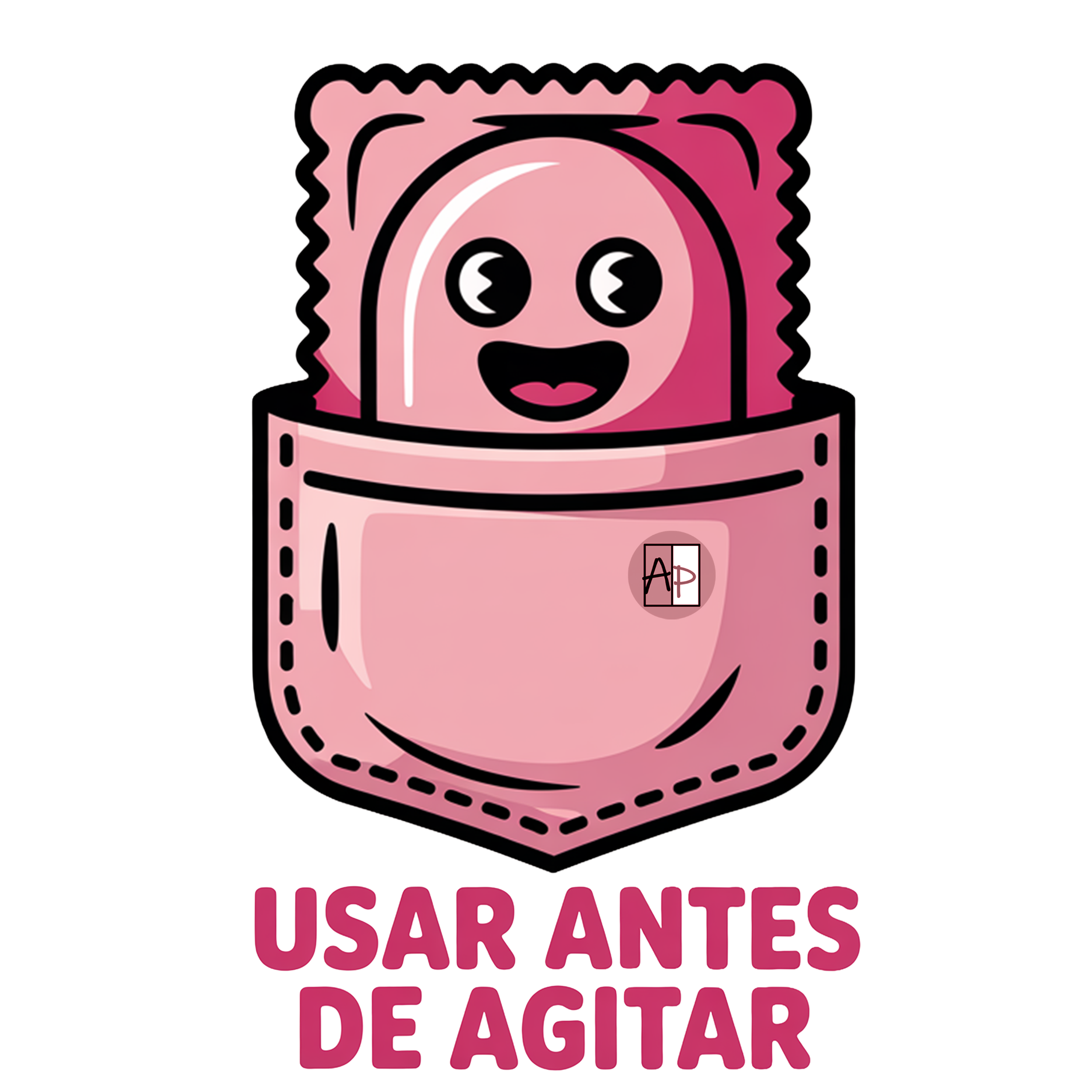 USAR ANTES DE AGITAR - Camiseta de manga corta unisex