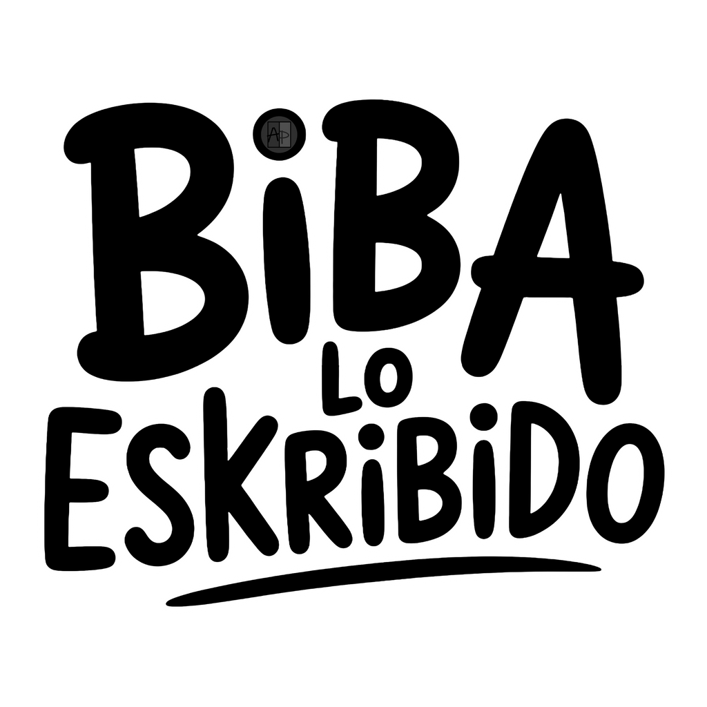 BIBA LO ESKRIBIDO - Camiseta de manga corta unisex