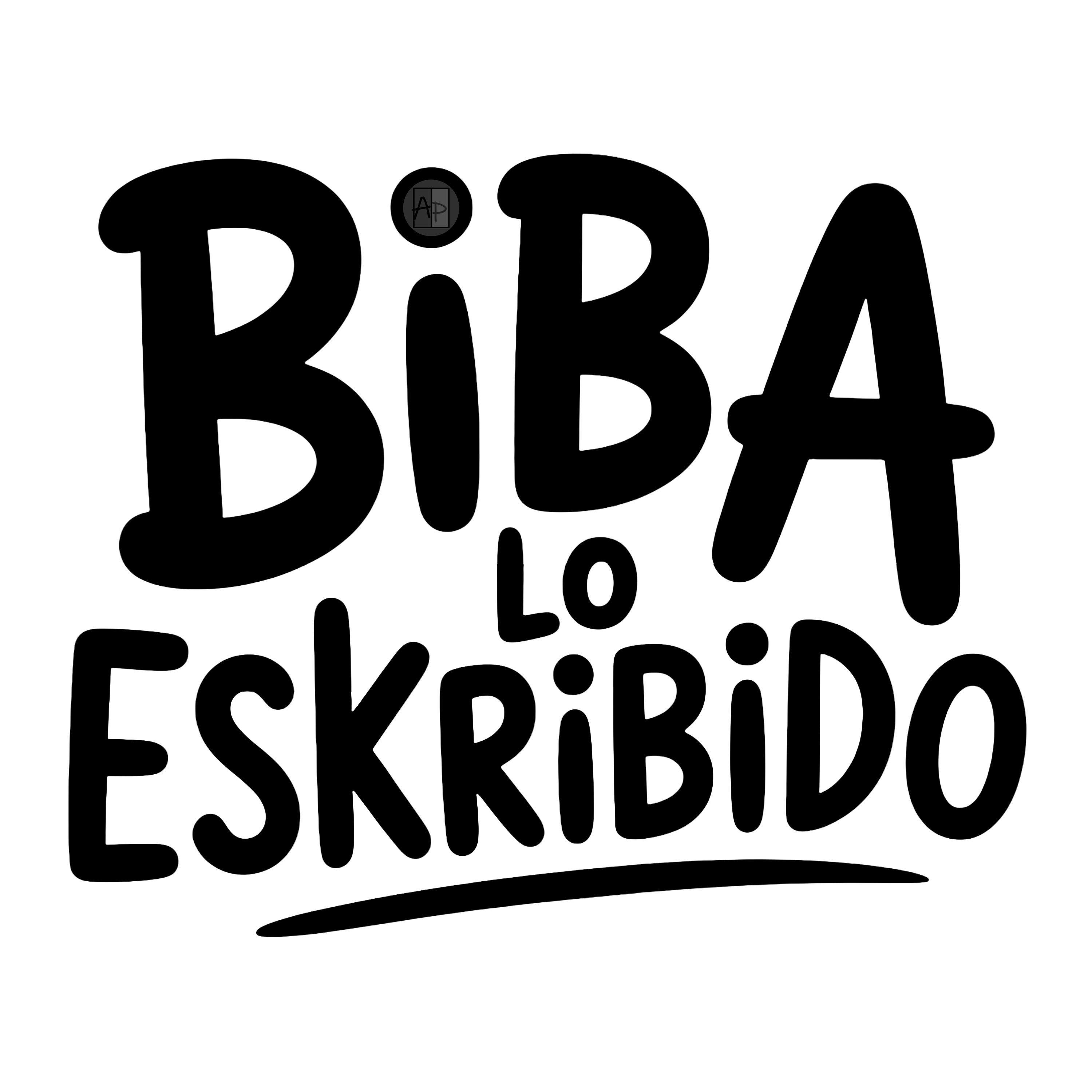 BIBA LO ESKRIBIDO - Camiseta de manga corta unisex