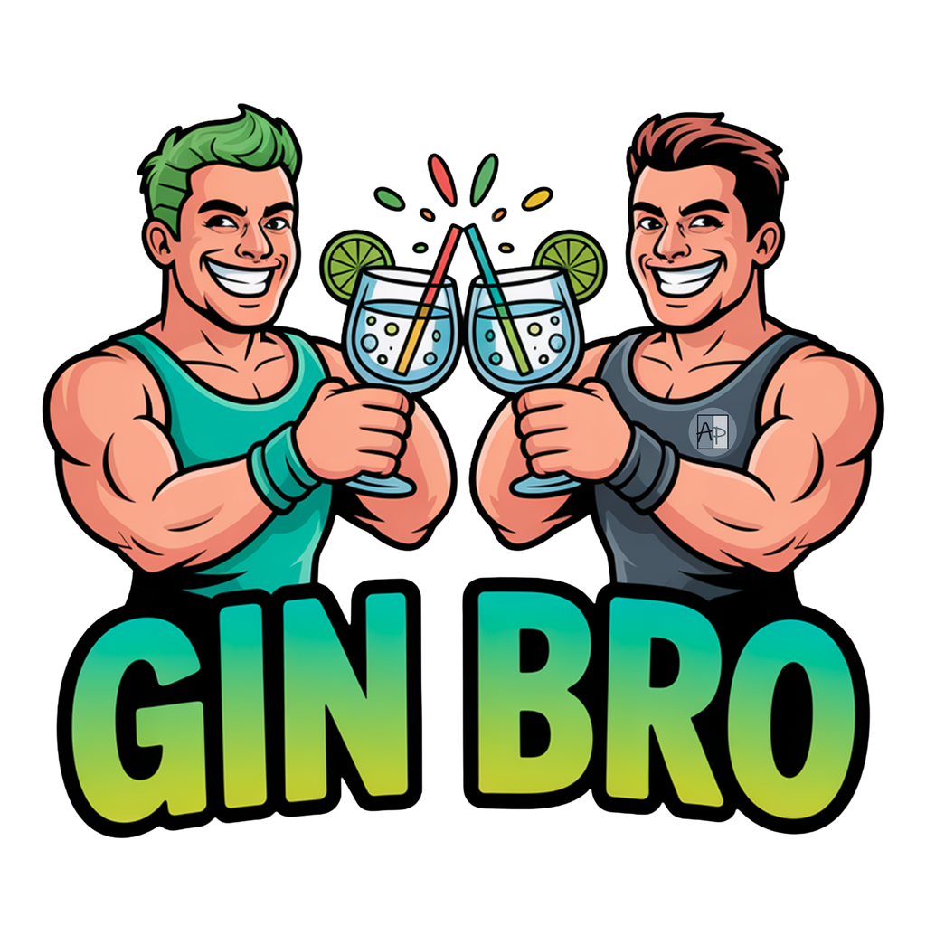 GIN BRO - Camiseta de manga corta unisex